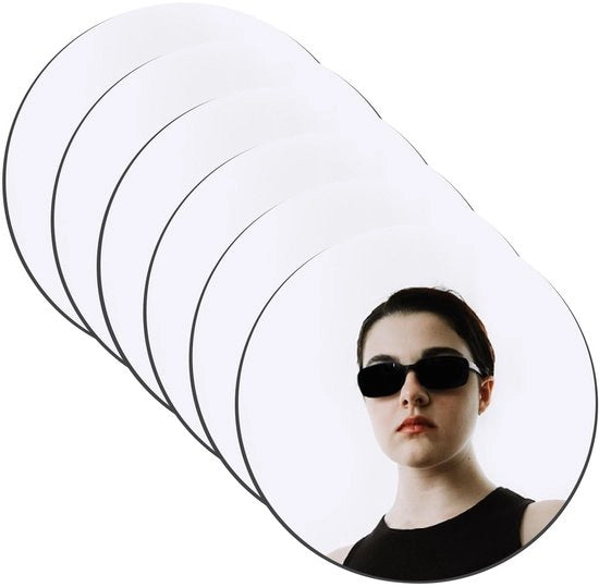 Specchio circolare da parete 24cm, kit di specchi da parete, tegole da parete specchio, sticker da parete per decorare, specchio acrilico, decorazione per parete, specchio flexibile autoadesivo, specchio circolare HD 24cm, decorazione da parete 2mm