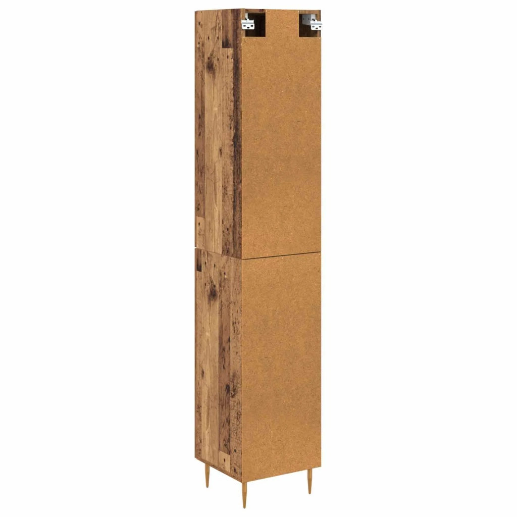 Credenza 2 pcs Legno vecchio Legno multistrato