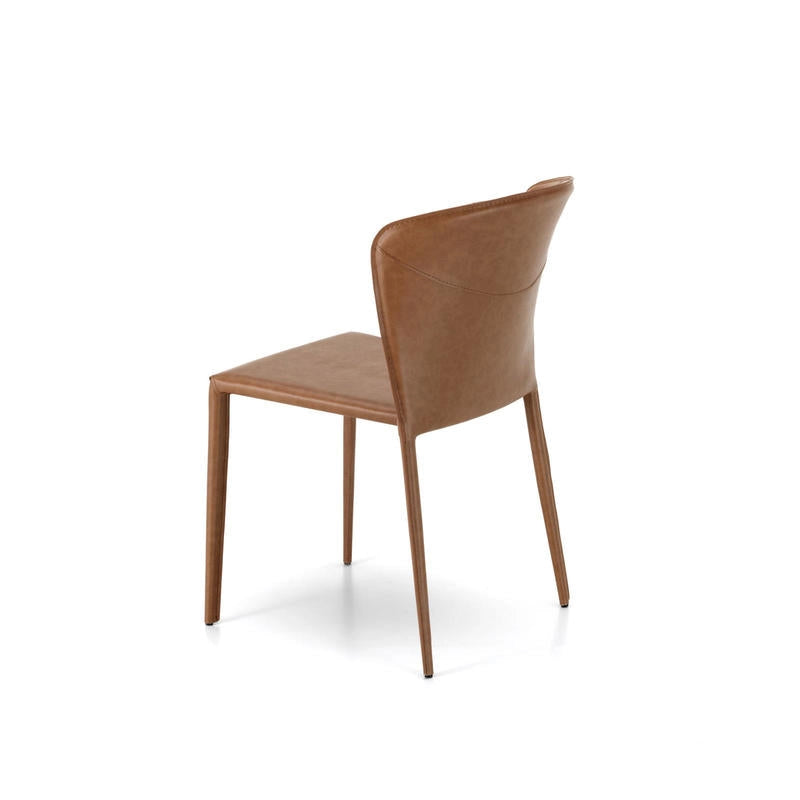 Set 4 Sedie 49x56xH82 cm in Similcuoio Break Whisky