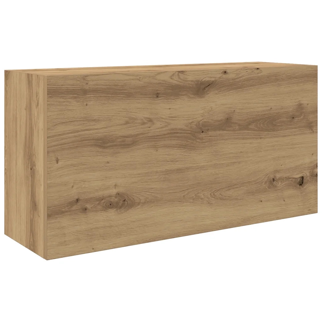 Mobiletto da Bagno Rovere Artigianale 80x25x40 cm in Truciolato 860093