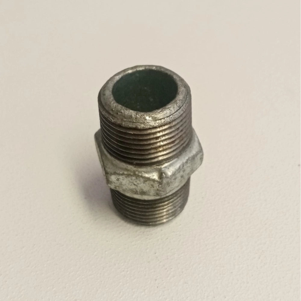 Raccordo mm 3/4'' - 2pz niples nipplo doppia vite di ghisa zincata malleabile
