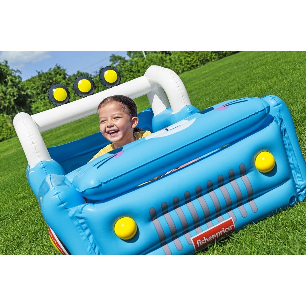Trade Shop - Piscina Gonfiabile Per Bambini Forma Fuoristrada Safari Con Palline Cofano Apribile 93577 -