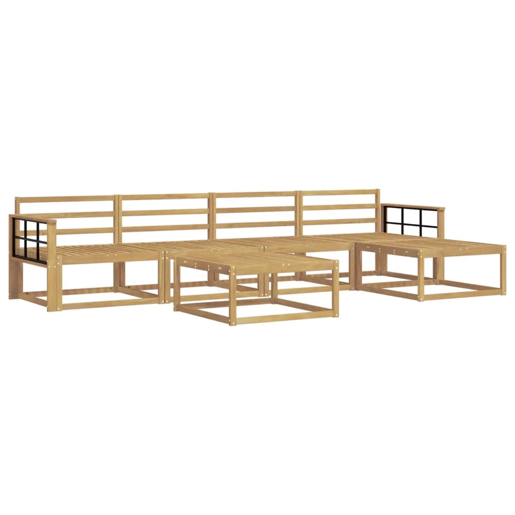Set di divani da esterno 6 pcs Bianco 79 x 79 x 37 cm 3386348