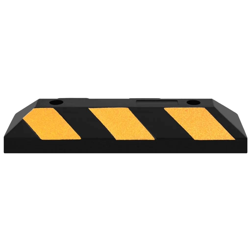 Delimitatori di Parcheggio Riflettenti 2 pz 56x15x10cm in Gomma 150982