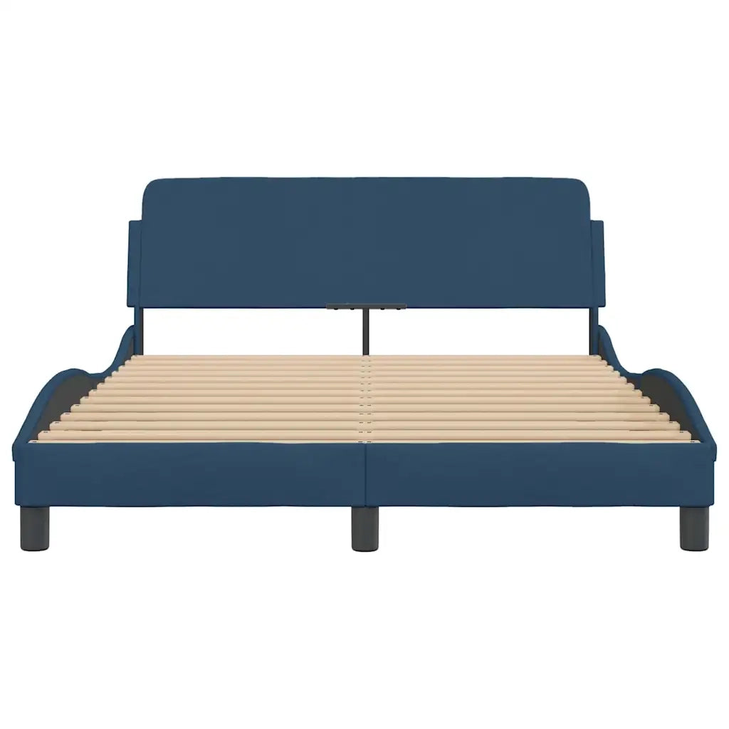 Giroletto con Testiera Dover Blu 120x200 cm Tessuto 373151