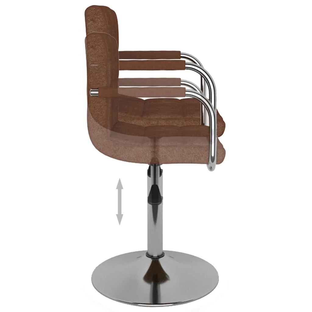 Sgabello da Bar Marrone in Tessuto cod mxl 68926