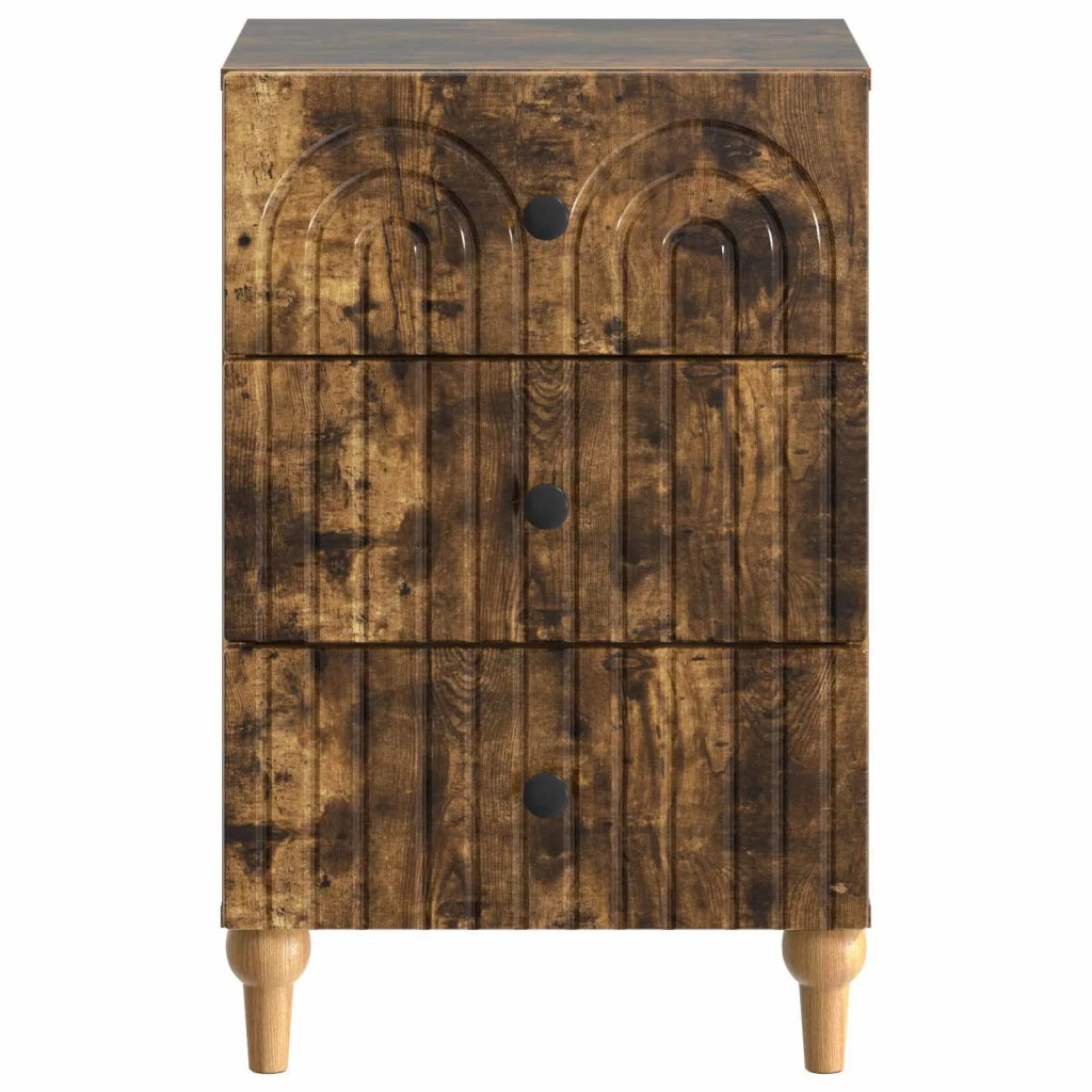 Armadio da Notte con cassetto Rovere Fumo 43x 41 x 66,5 cm