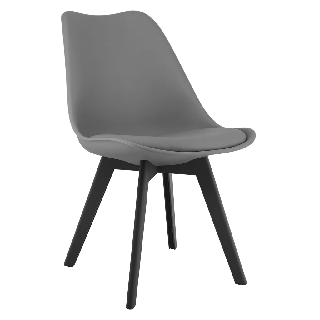 Sedia VALORA RIXK - Ergonomica Grafite con Gambe Nere x 3