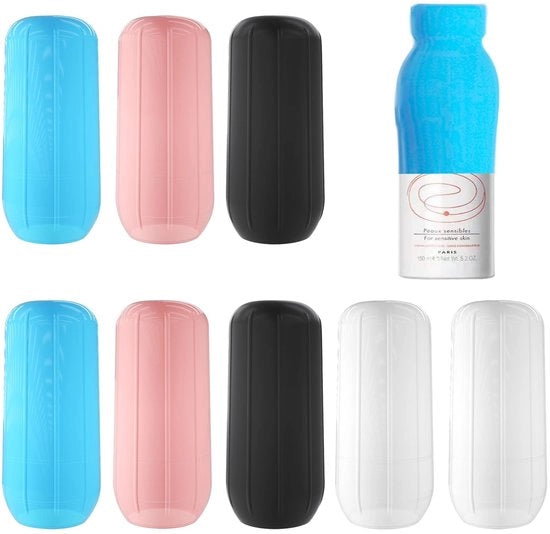 Mouche Elastica 4 Pezzi - Prevenzione di Leccata con Silicone - Accessorio Riciclabile - Adatto per Contenitori per Viaggio - Materiale di Alta Qualità - Duraturo e Elastico - Ossigenatori per Viaggio