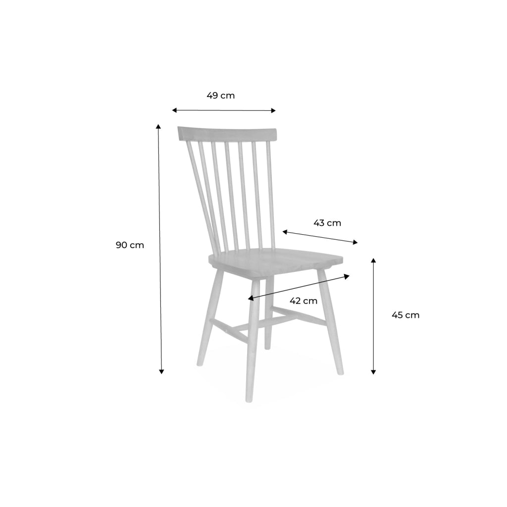 Set 2 sedie da pranzo in legno, impilabili stile vintage, nero