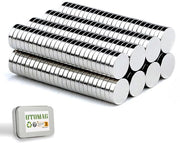 100 pezzi di magneti neodymium forti 8 x 1 mm, magneti mini rotondi permanenti extra forti per frigorifero, tabella magnetica, lavagna, foto, bacheca, cucina, ufficio, scuola