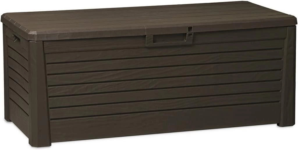 Baule da Esterno Interno Multiuso in Resina Florida Brown 550 Litri