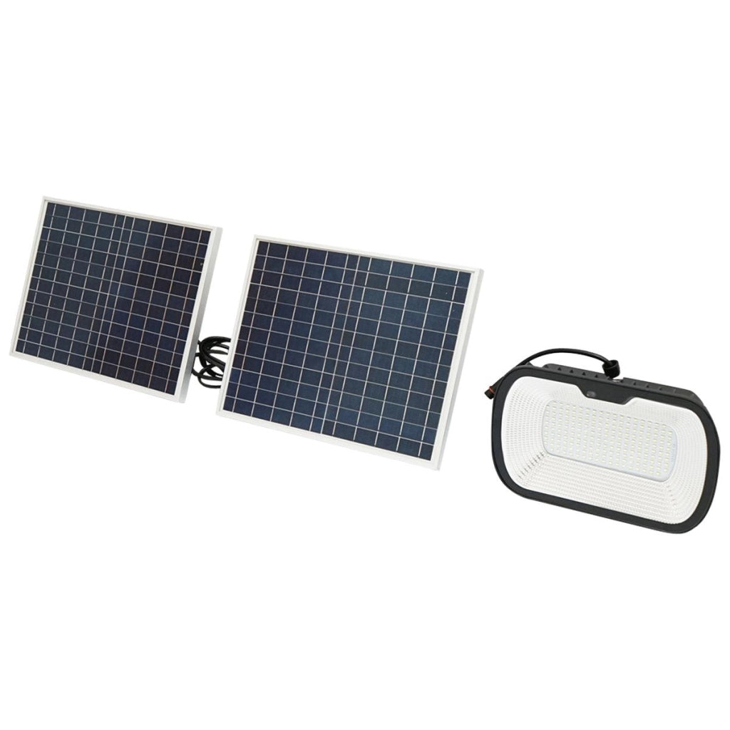 Lampada LED 126x0,5W con pannello solare 25W e batteria 7V/10Ah