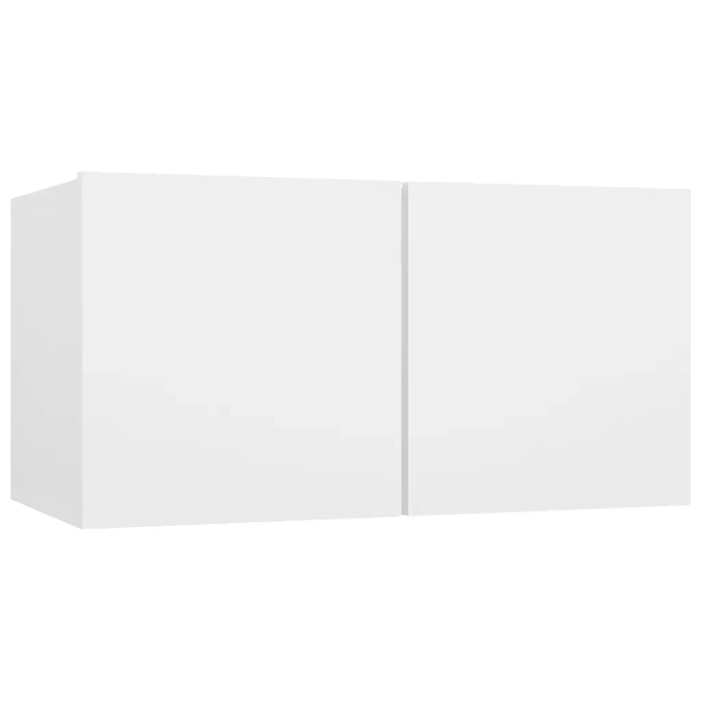 Set Mobile TV 7 pz Bianco in Legno Multistrato 3078707