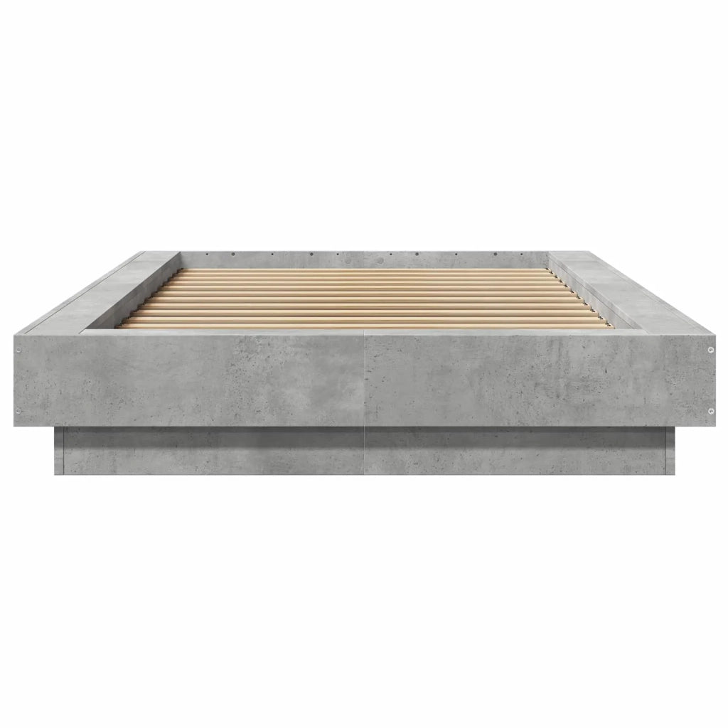 Struttura letto a pavimento Grigio Cemento 80 x 210 cm 3429704