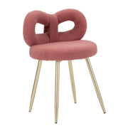Sedia Fiocco 1, Rosa, MDF, 40x40x67 cm