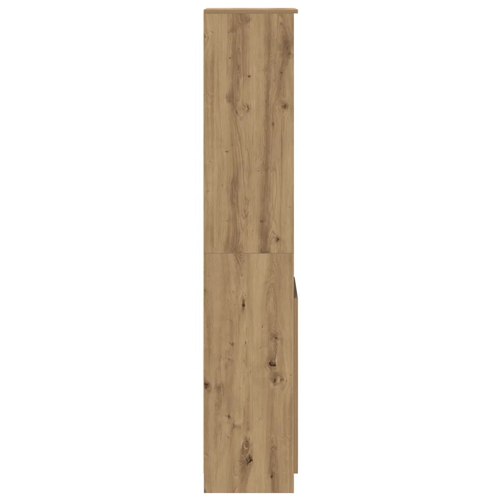 Credenza Alta Rovere Artigianale 37,5x35x180 cm in Truciolato 861678