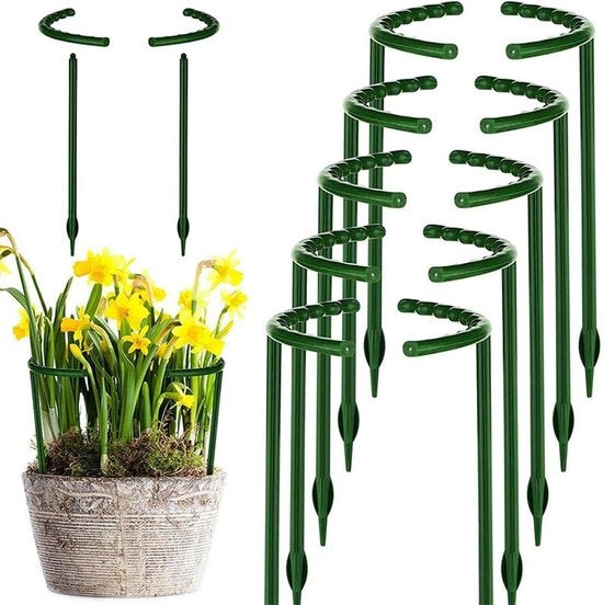 20 pezzi di sostegno per piante da appartamento - supporto per piante e fiori sostegno a forma semicircolare
