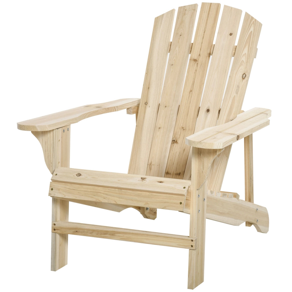 Poltrona Adirondack Giardino ¨C zephmum ¨C Legno Massello 78x89x88 cm