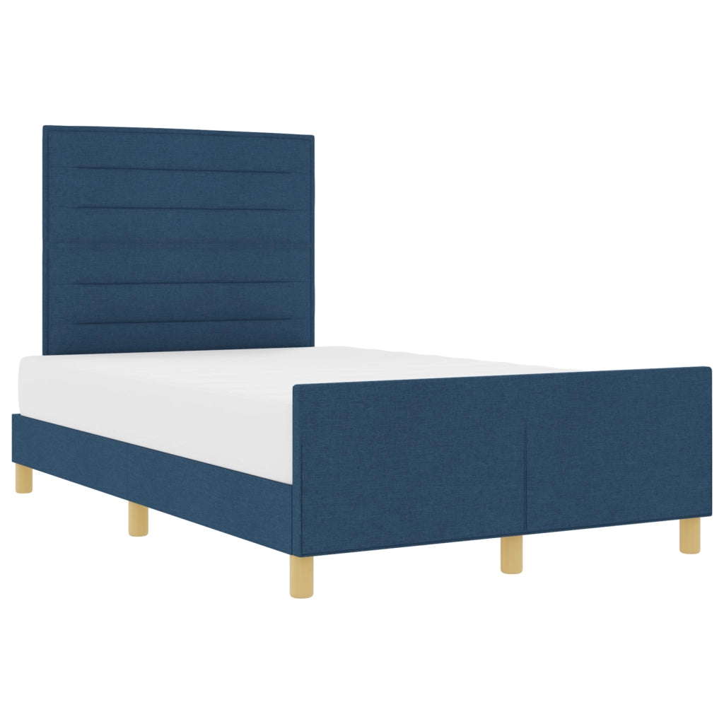 Letto Blu 160x200 cm in Tessuto