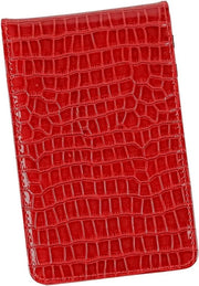 Trovatore di punte da golf con astuccio in pelle e libro di misurazione - per golfisti (rosso)