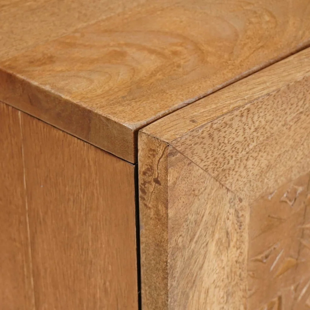Mobile TV-Credenza per TV Marrone Chiaro 105 x 33 x 46 cm Legno multistrato 670506