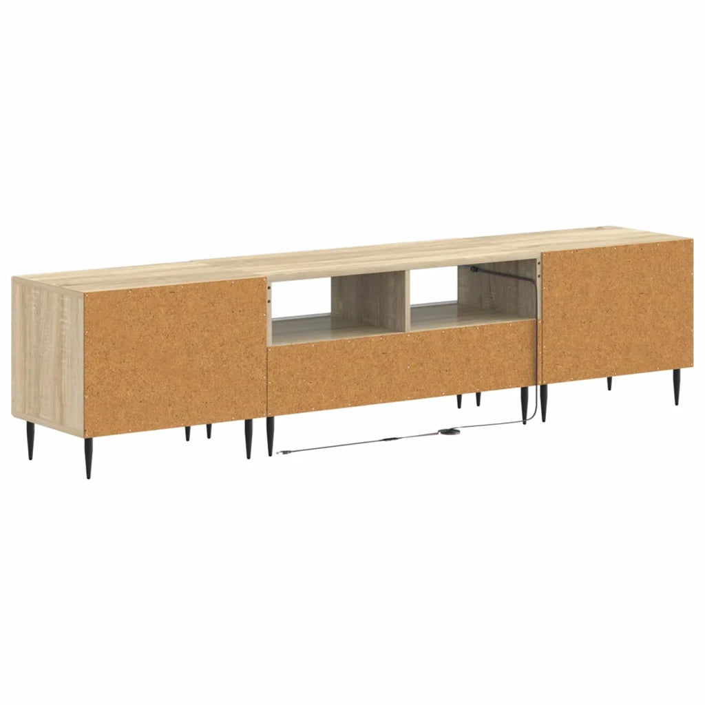 Mobile TV LED a 3 pezzi Rovere Sonoma Legno ingegnerizzato 3416678