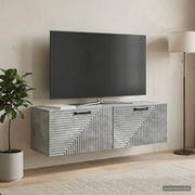 Mobile Porta TV da Muro Grigio Cemento 98 x 31 x 30 cm 898728