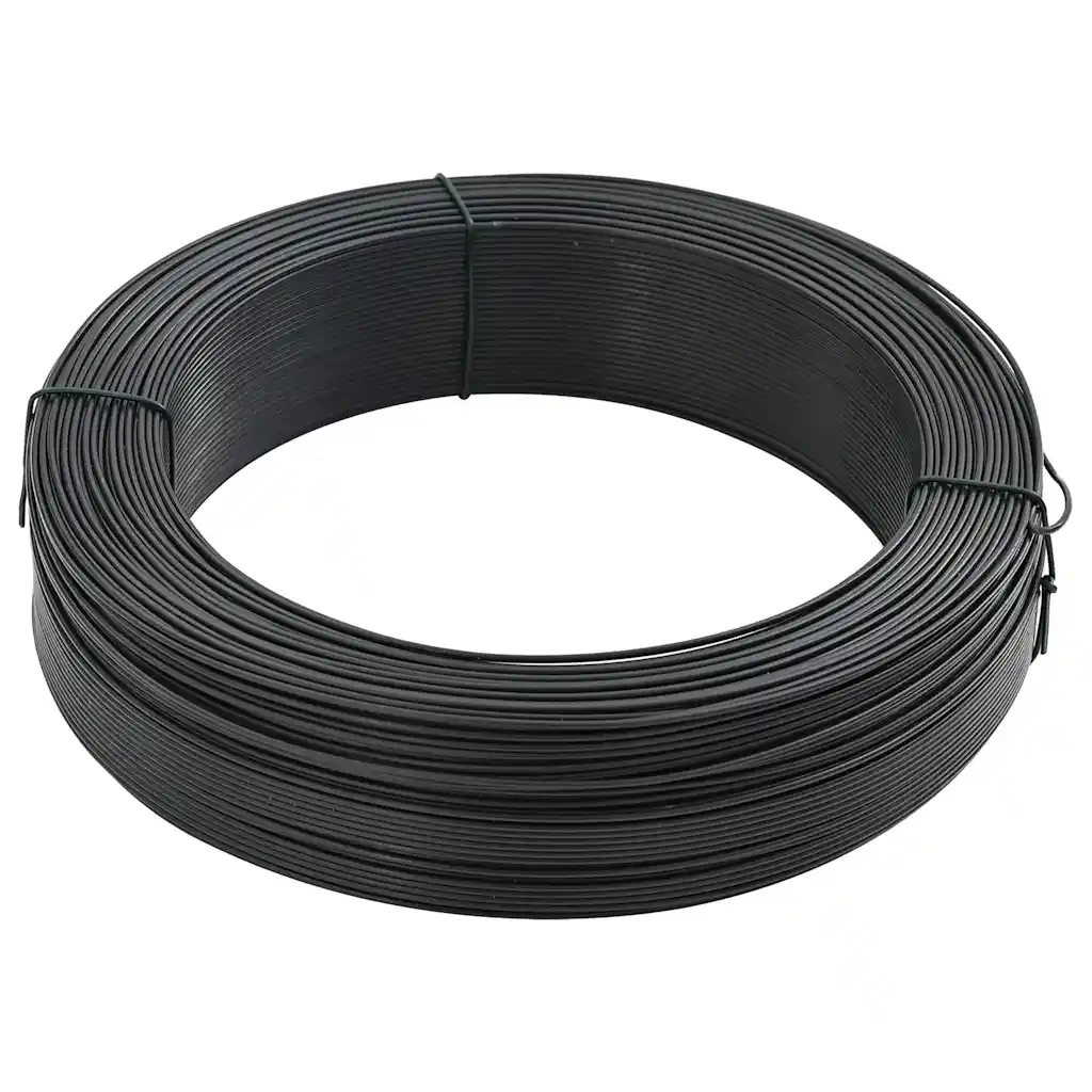 Filo per Recinzioni 250 m 0,9/1,4 mm in Acciaio Antracite