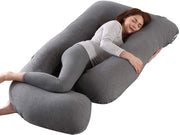 Cuscino per la gravidanza a forma di U - Cuscino full body - Supporto - Copertura lavabile - Sonno confortevole - Riduce il dolore - Cuscino da letto