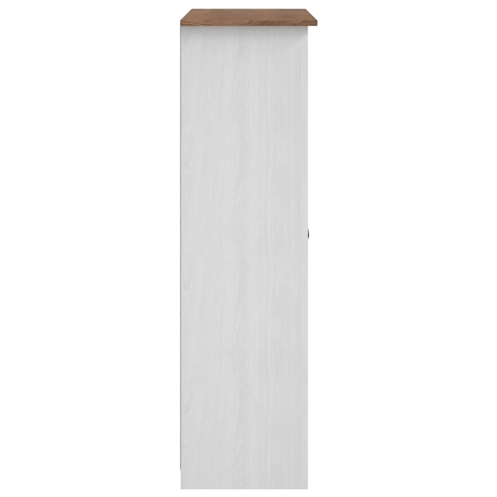 Armadio a 3 Ante Bianco 118x50x171,5cm in Pino Panama Range 282663
