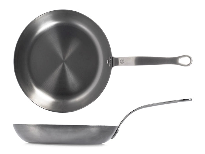 Padella in ferro con manico in acciaio inox diametro cm 28