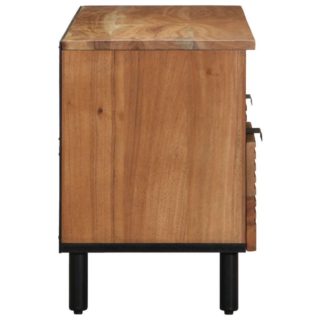 Mobile TV  100x33,5x46 cm in legno massello di acacia