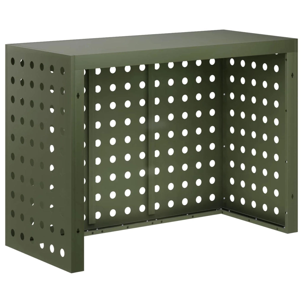 Copertura per condizionatore d'aria Verde Oliva Acciaio 8014139