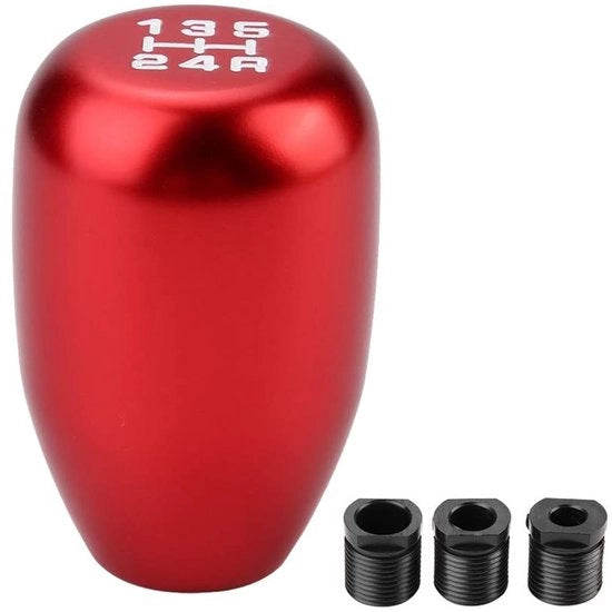 Manuale della Cambia Gears - Cambiamenti - Alluminio - Rosso - Accessorio per Auto - Adatto per Auto - 5 Cambiamenti