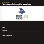 Contatore Acqua Rotante DN15 - Contatore Acqua Freddo - Classe di Precisione B - Regolabile per 360 Gradi - Materiale Nylon