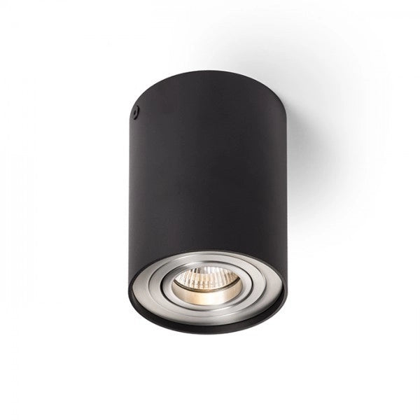 Faretto MILANO I da soffitto nero opaco alluminio pettinato 230V GU10 35W