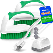 Set di setole a spazzola, spazzola a punta, setole a angolo, spazzole per raschiatura, setole a punta raschiatrice, spugne per pulire pavimento bagno, vasca da bagno, doccia, piastrelle, bagno, cucina, spazzola per pulire