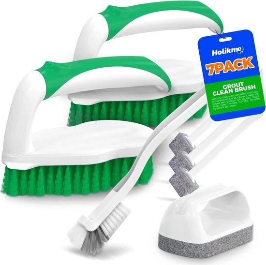 Set di setole a spazzola, spazzola a punta, setole a angolo, spazzole per raschiatura, setole a punta raschiatrice, spugne per pulire pavimento bagno, vasca da bagno, doccia, piastrelle, bagno, cucina, spazzola per pulire