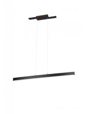 Sospensione Moderna Doppia Luce Led Belfast Antracite Trio Lighting