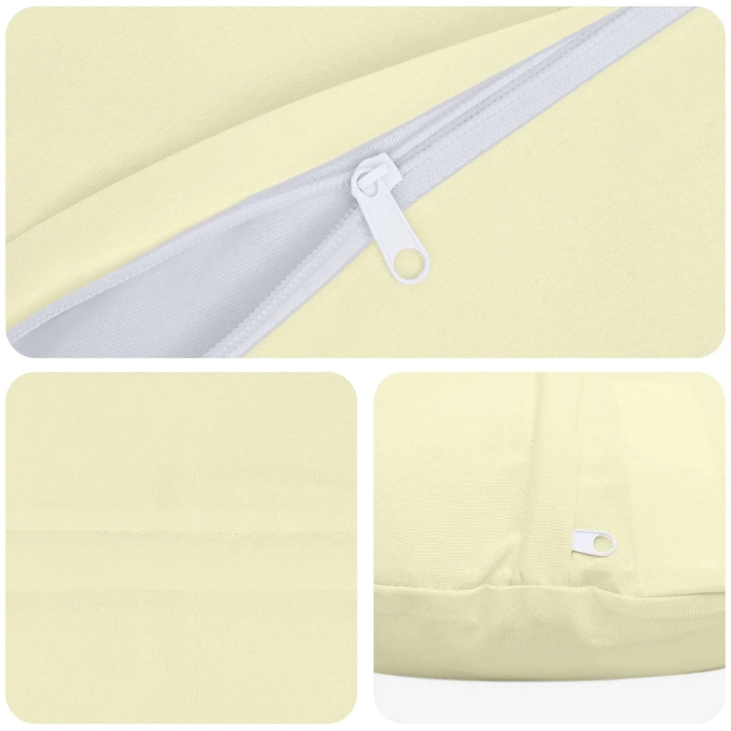 Federa 2 pcs HEERLEN Crema Ø 30 cm Poliestere 922025