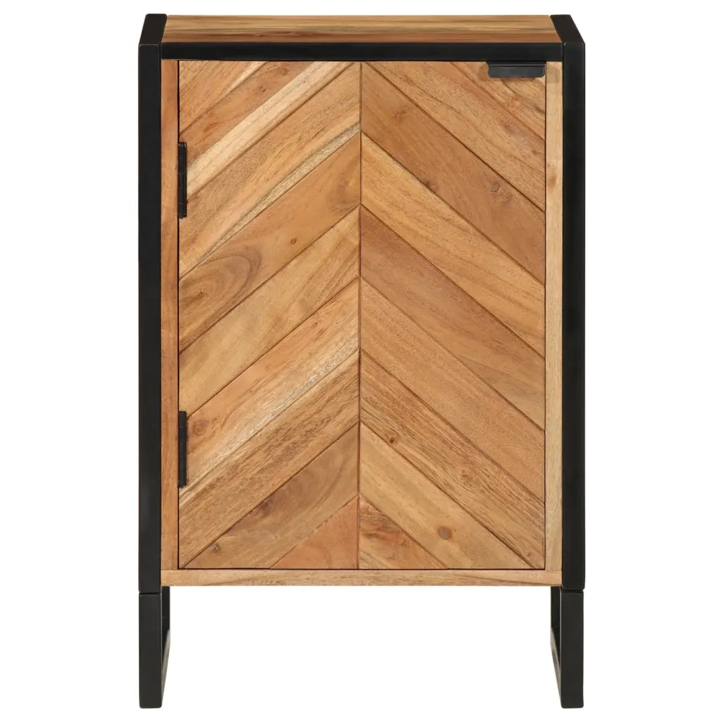 Mobile da Bagno 40x30x60 cm in Legno Massello di Acacia e Ferro 372748
