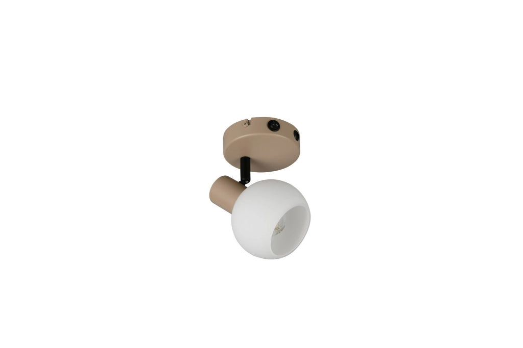 Faretto da parete-soffitto beige girevole 1xE14 BOBA RL