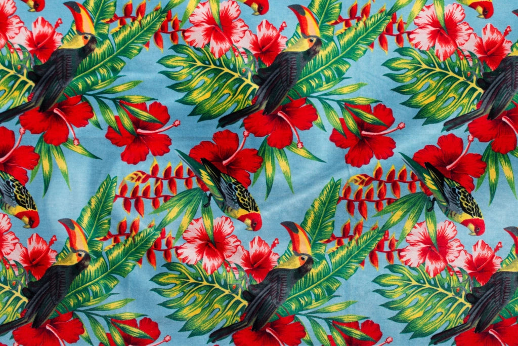 Telo Mare Stampato In Spugna Spiaggia Piscina Disegno Ecosystem Tucano