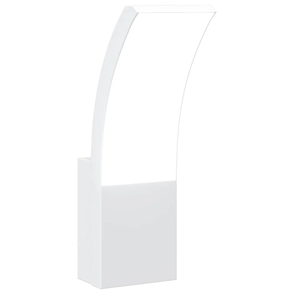 Applique LED per esterni 7 x 4,5 x 23 cm atmosfera accogliente design moderno in alluminio bianco 02_0056579
