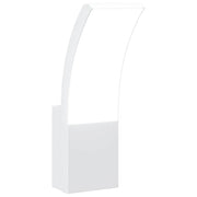 Applique LED per esterni 7 x 4,5 x 23 cm atmosfera accogliente design moderno in alluminio bianco 02_0056579