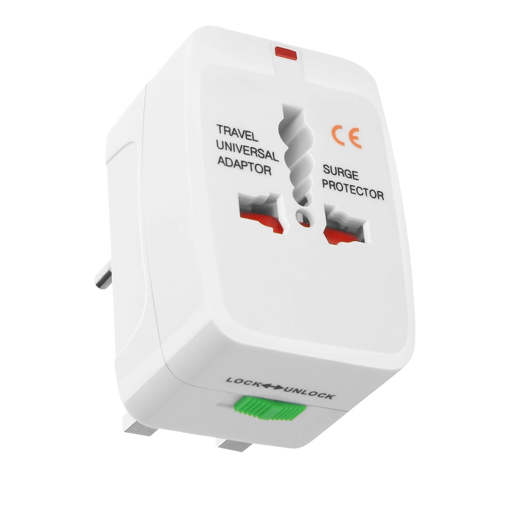 Adattatore di Alimentazione Universale per Dispositivi Elettrici Protezione Sovratensione Bianco Avizar