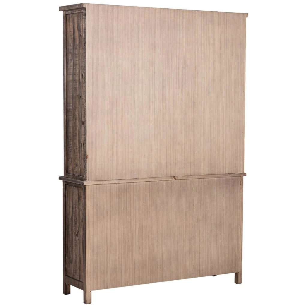 Vetrina in legno marrone 140x40x205h cm