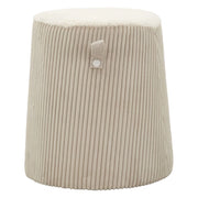 Pouf Dublino conico in poliestere bianco
