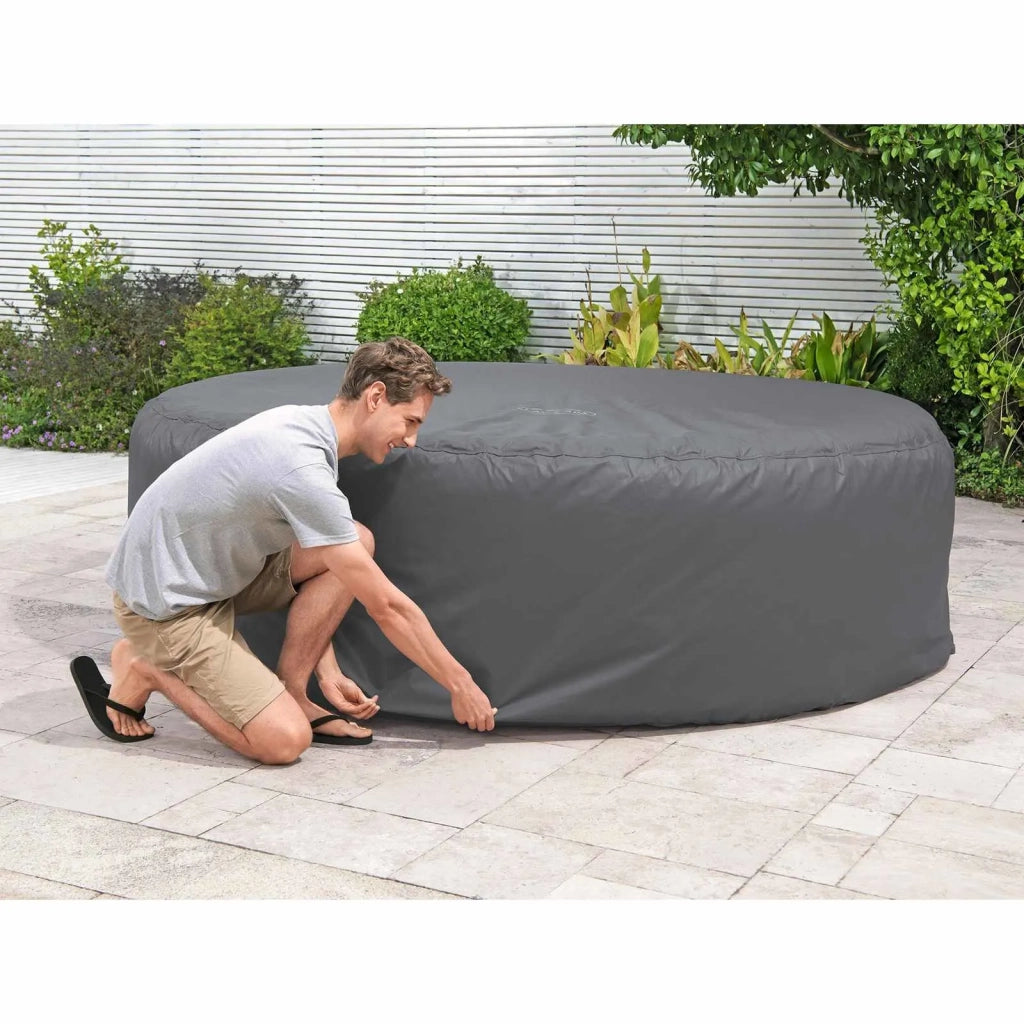 Bestway Copertura Grigio Ø236 x 71 cm PVC e POM 42035737